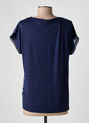 Top imprimé fantaisie manches courtes bleu DAMART femme