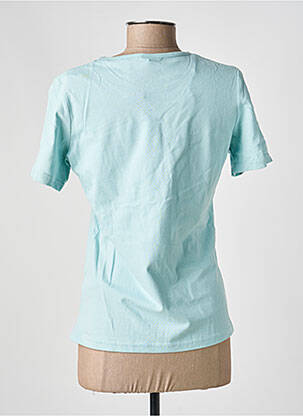 T-shirt coupe cintrée manches courtes bleu DAMART femme