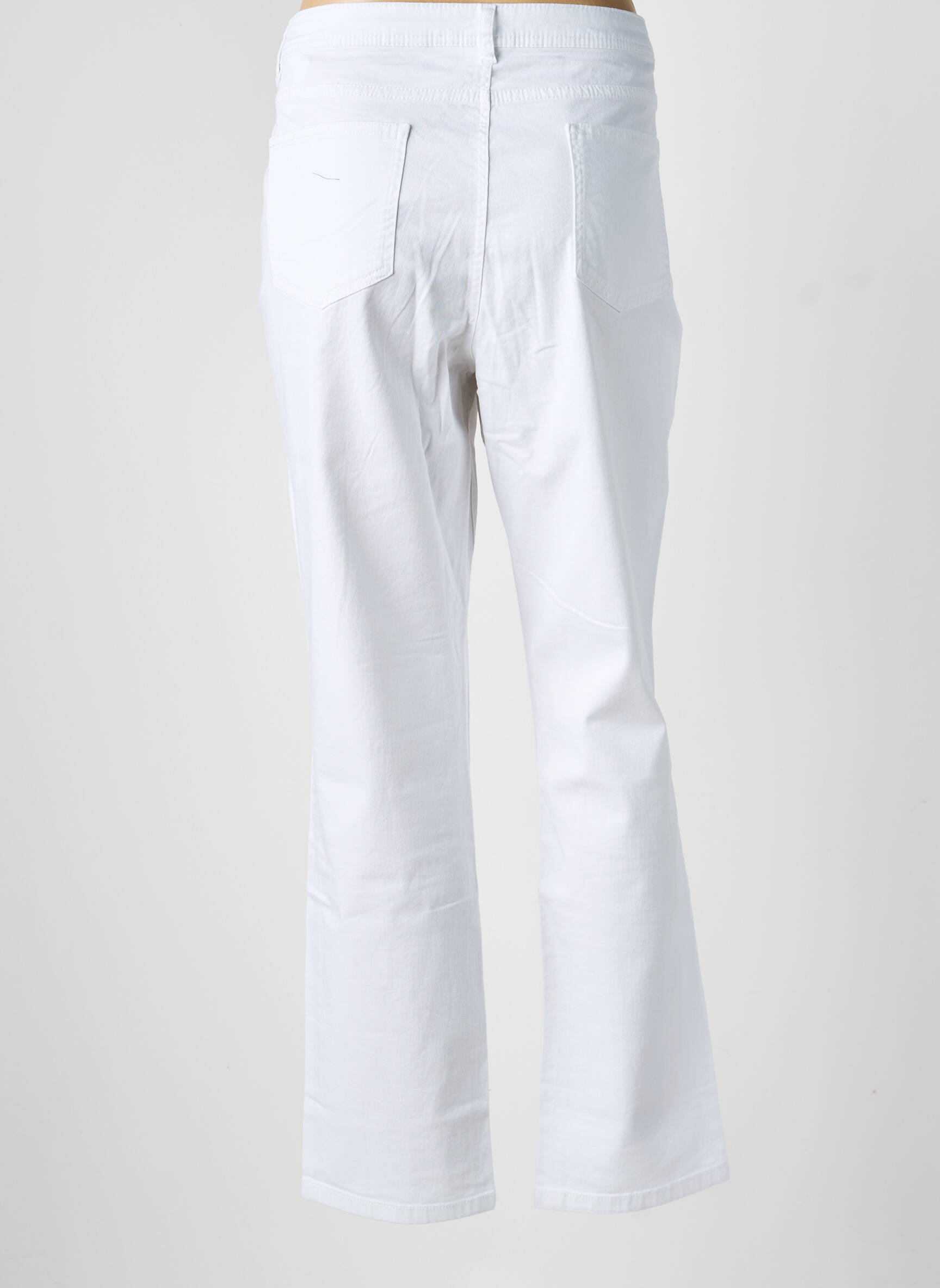 Pantalon slim poches blanc LINEA TESINI femme