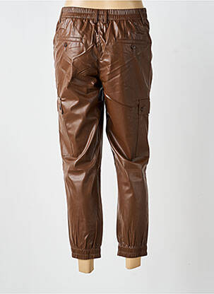 Pantalon cargo poches taille normale marron RICK CARDONA femme