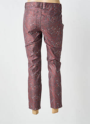 Pantalon 7/8 stretch taille normale rouge HEINE femme