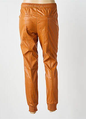 Pantalon droit taille élastique taille normale orange LINEA TESINI femme