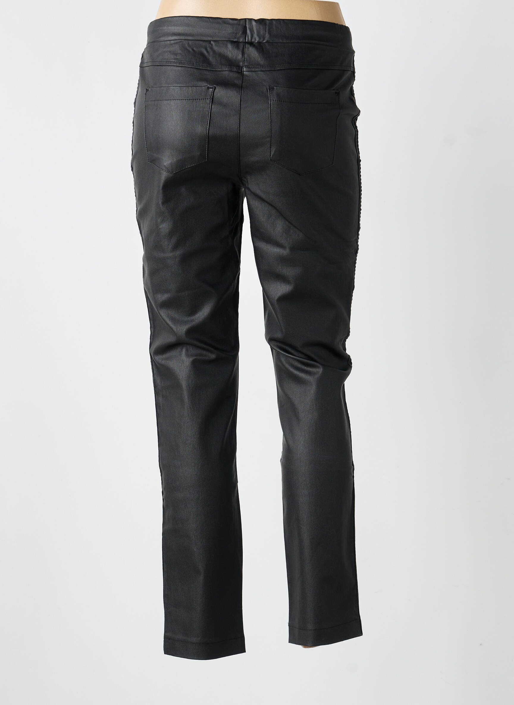 Pantalon slim taille élastique taille normale noir HEINE femme