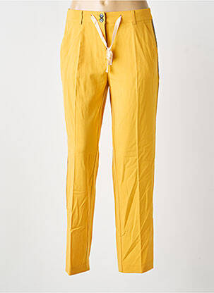 Pantalon droit stretch taille normale orange HEINE femme