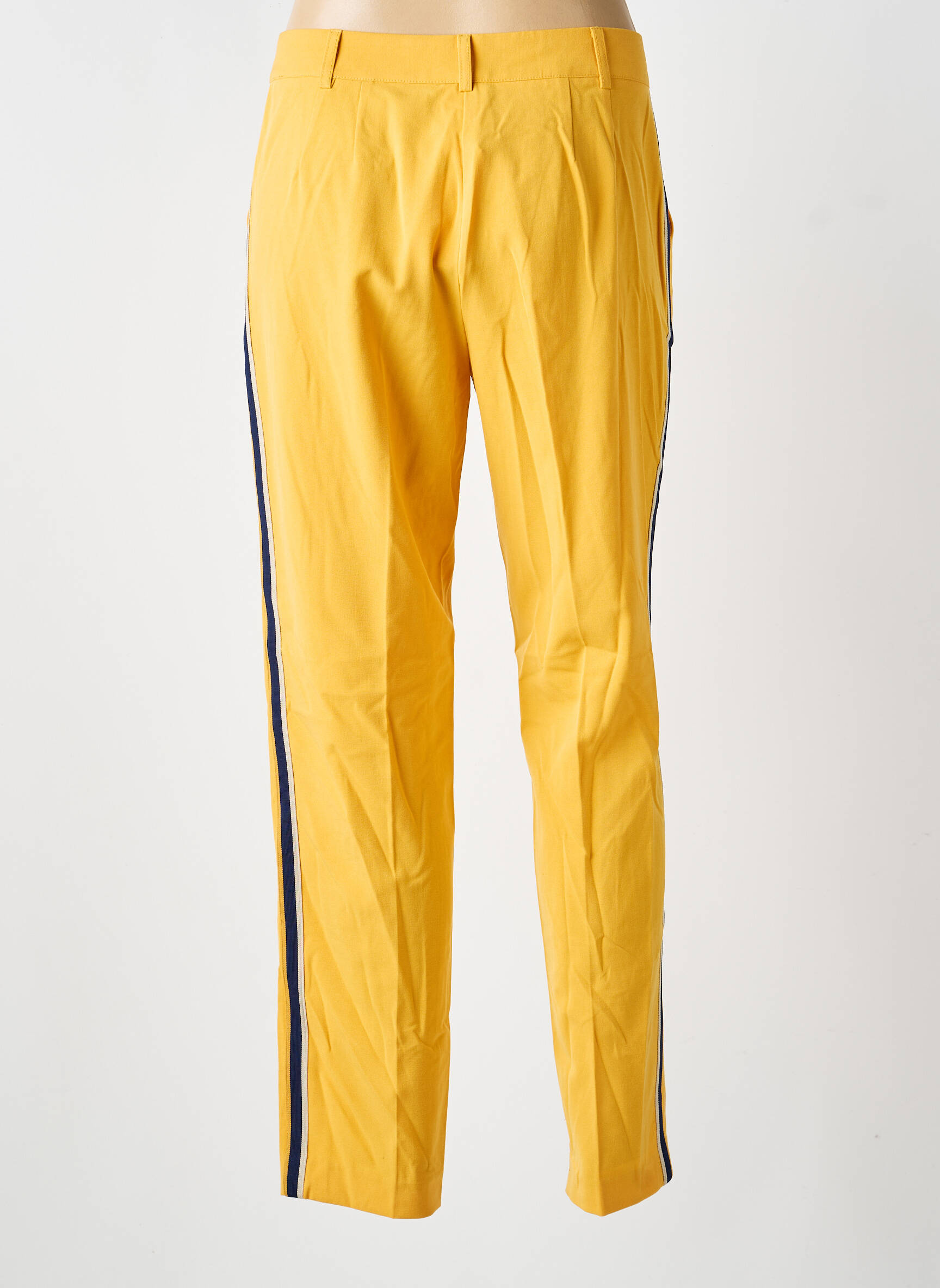 Pantalon droit stretch taille normale orange HEINE femme