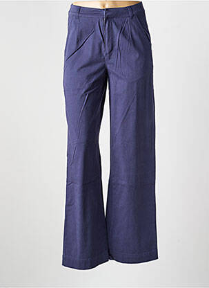 Pantalon droit stretch taille normale bleu LA FIANCÉE femme