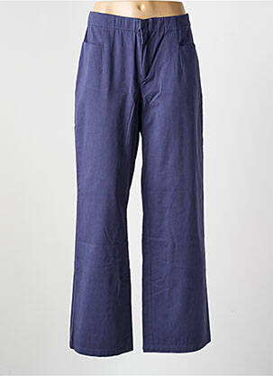Pantalon droit stretch taille normale bleu LA FIANCÉE femme