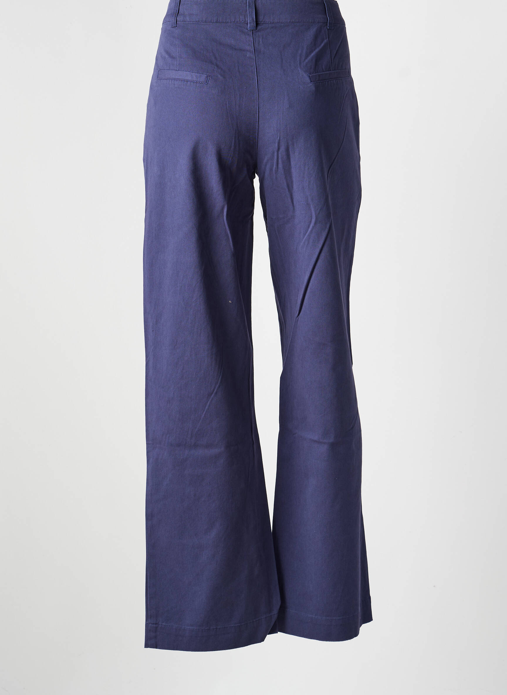 Pantalon droit stretch taille normale bleu LA FIANCÉE femme