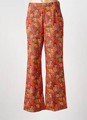 Pantalon droit stretch taille normale rouge LA FIANCÉE femme