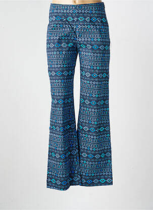Pantalon droit stretch taille normale bleu LA FIANCÉE femme