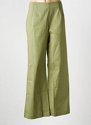 Pantalon droit stretch taille normale vert LA FIANCÉE femme