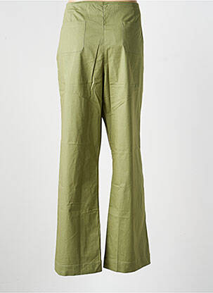 Pantalon droit stretch taille normale vert LA FIANCÉE femme
