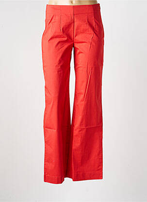 Pantalon droit stretch taille normale rouge LA FIANCÉE femme
