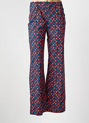 Pantalon droit stretch taille normale bleu LA FIANCÉE femme