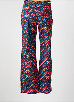 Pantalon droit stretch taille normale bleu LA FIANCÉE femme