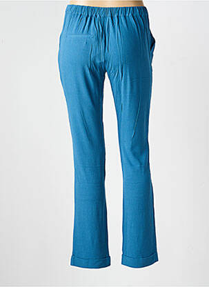 Pantalon droit tissage crêpe taille normale bleu LA FIANCÉE femme