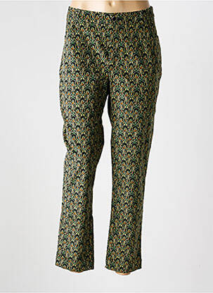 Pantalon droit stretch taille normale vert LA FIANCÉE femme