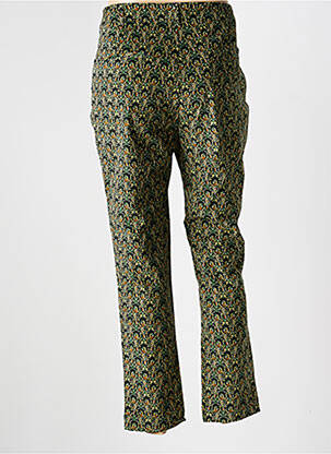 Pantalon droit stretch taille normale vert LA FIANCÉE femme