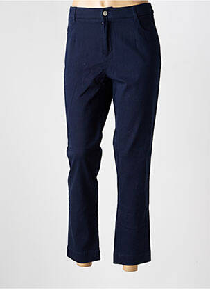 Pantalon droit stretch taille normale bleu LA FIANCÉE femme