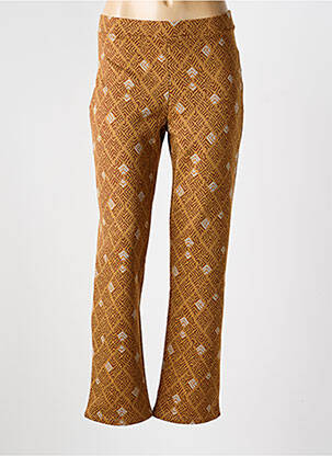 Pantalon droit stretch taille normale marron LA FIANCÉE femme