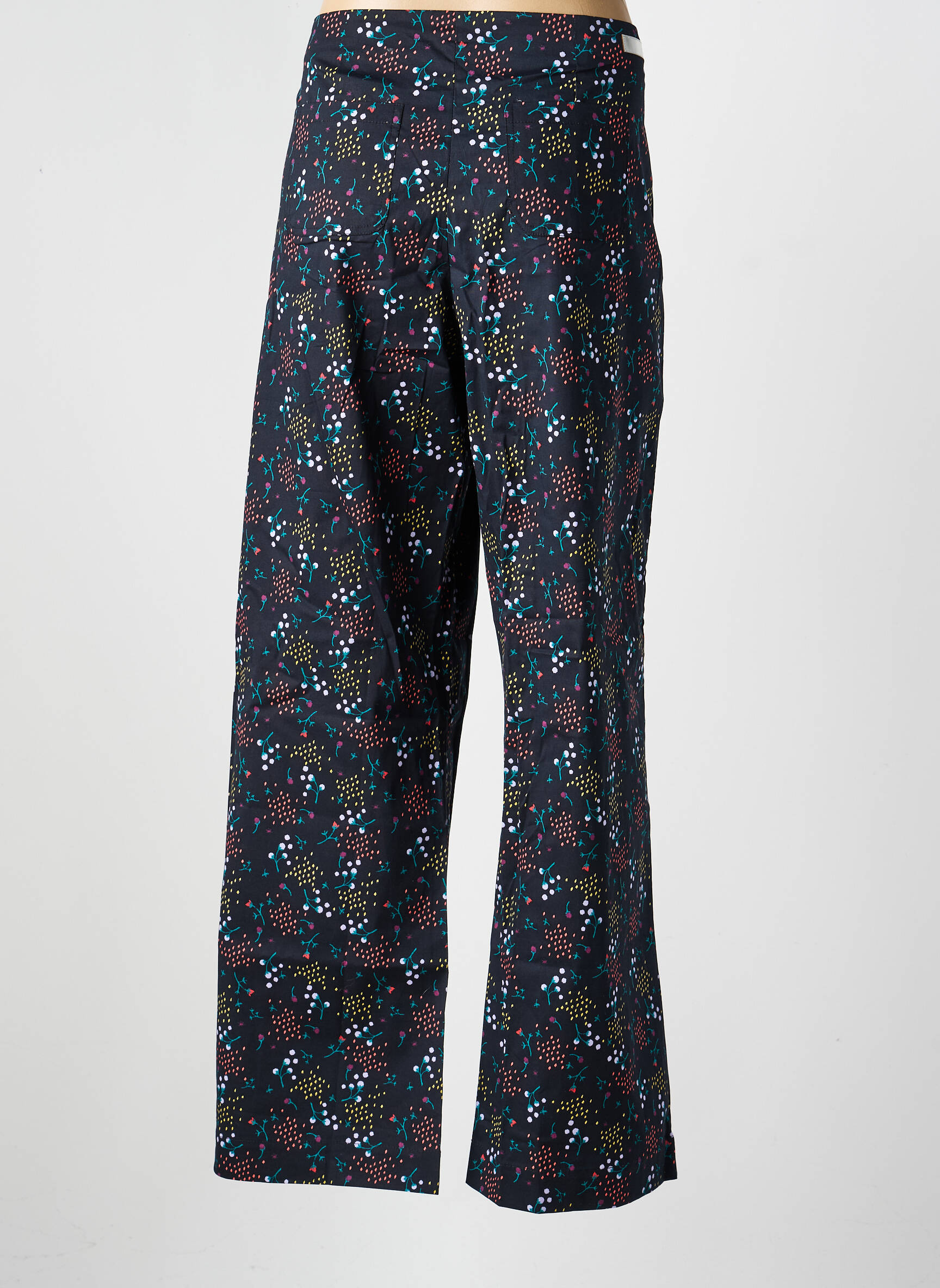 Pantalon droit stretch taille normale vert LA FIANCÉE femme