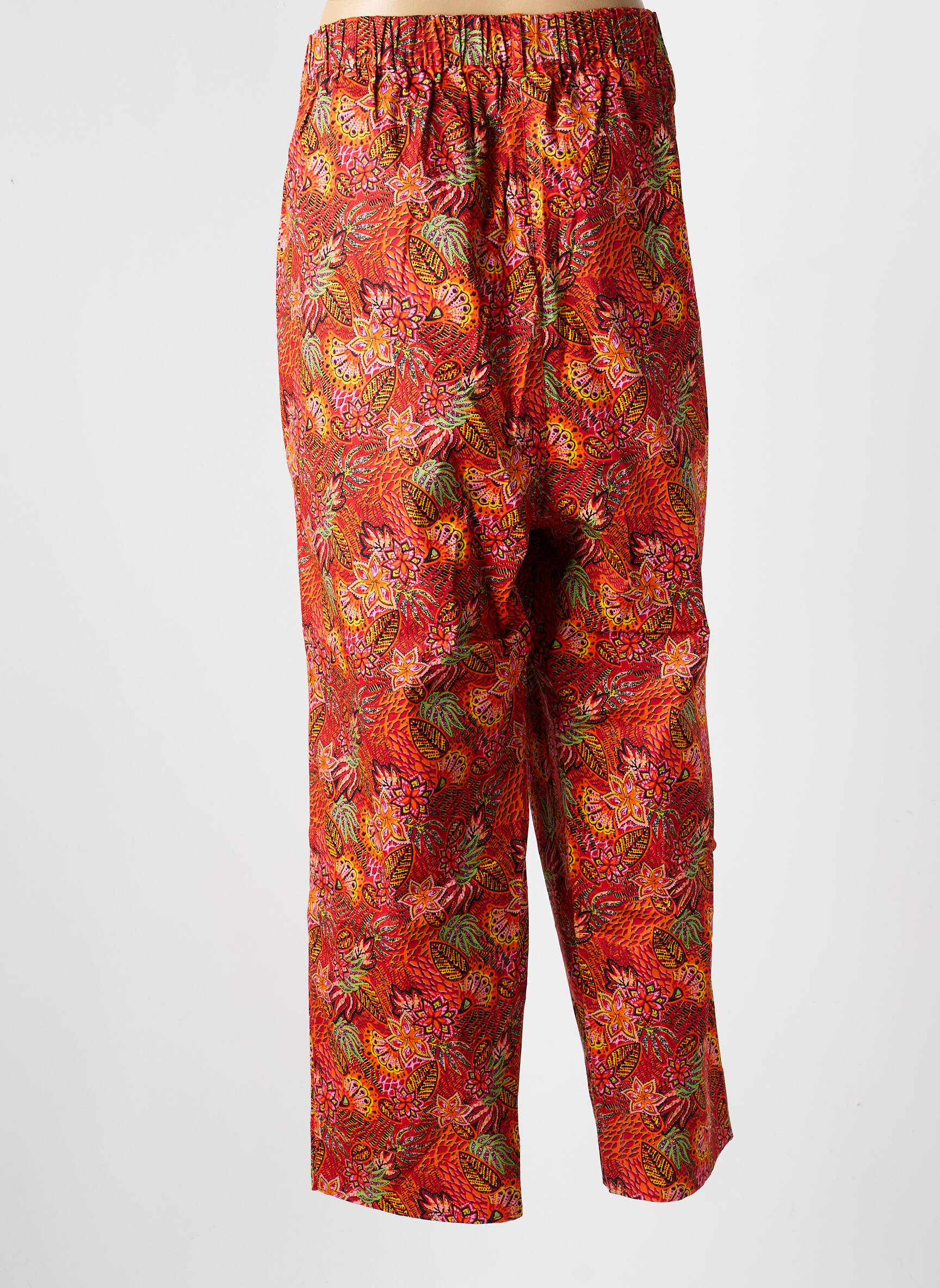 Pantalon droit stretch taille normale rouge LA FIANCÉE femme