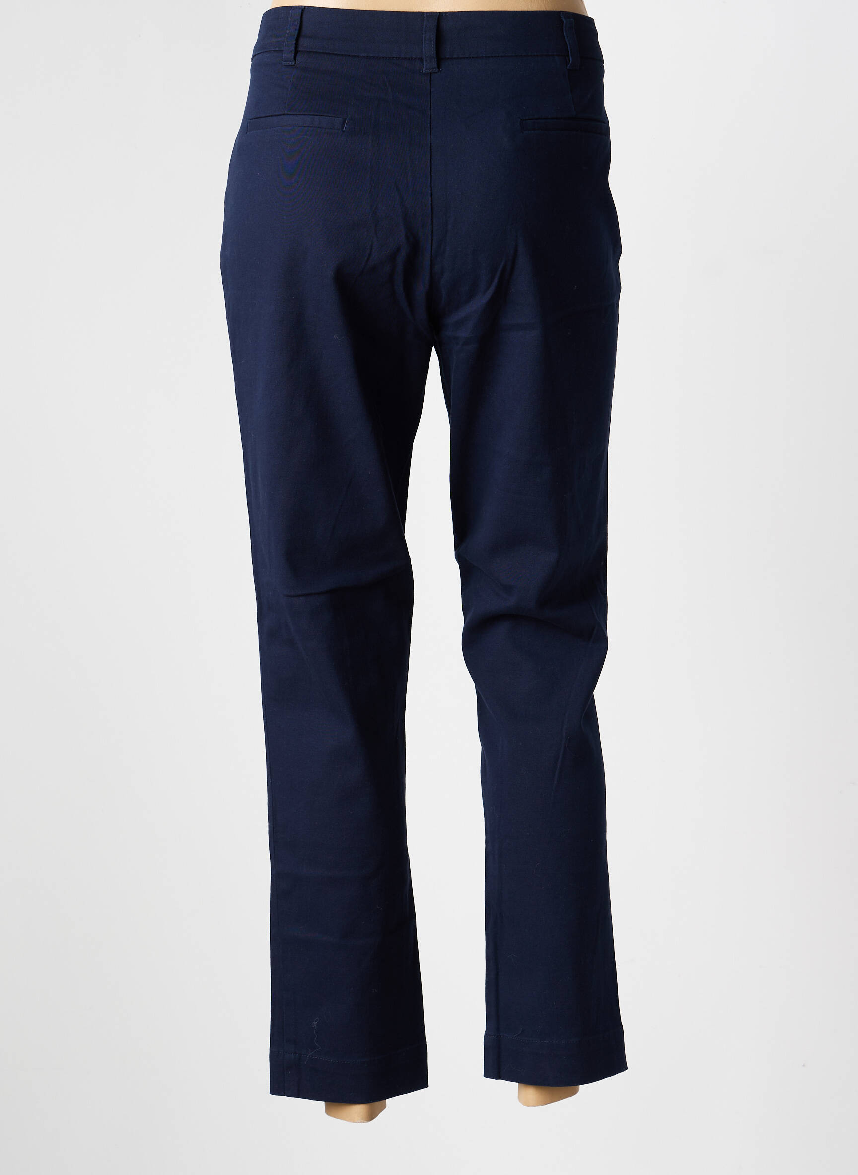 Pantalon droit stretch taille normale bleu LA FIANCÉE femme