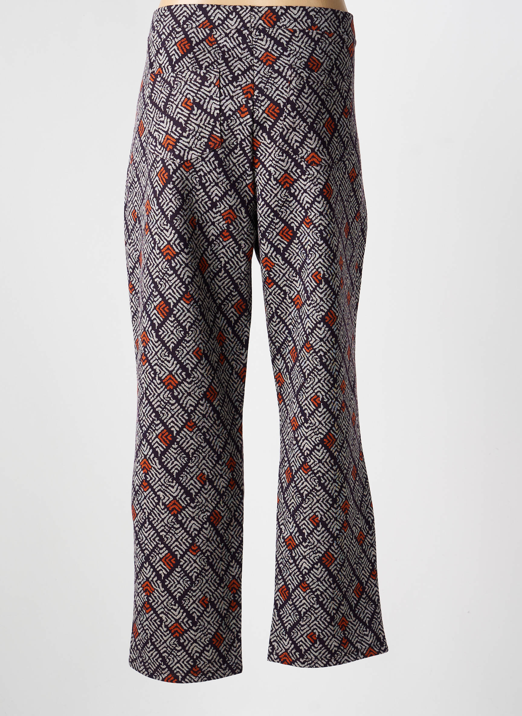 Pantalon droit stretch taille normale gris LA FIANCÉE femme