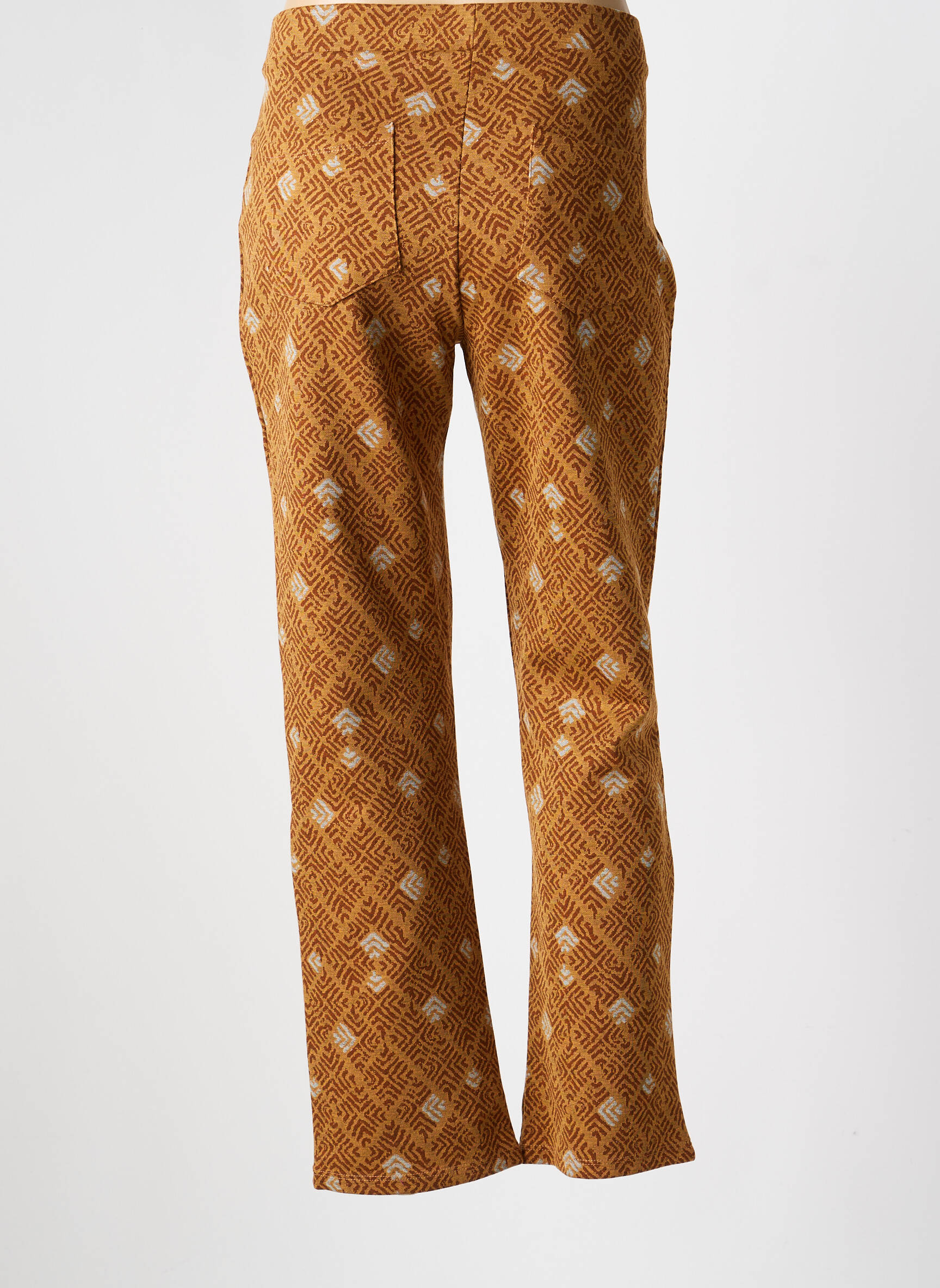 Pantalon droit stretch taille normale marron LA FIANCÉE femme