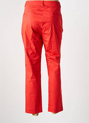 Pantalon chino fermeture zippée sous rabat boutonné taille normale rouge LA FIANCÉE femme