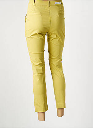Pantalon chino fermeture zippée sous rabat boutonné taille normale vert LA FIANCÉE femme
