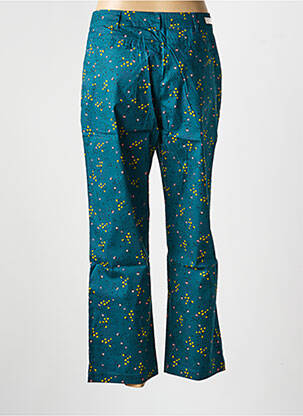 Pantalon 7/8 taille haute taille haute vert LA FIANCÉE femme