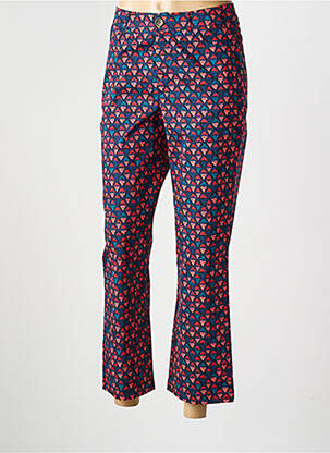 Pantalon droit stretch taille normale bleu LA FIANCÉE femme