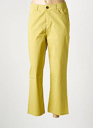 Pantalon droit stretch taille normale vert LA FIANCÉE femme