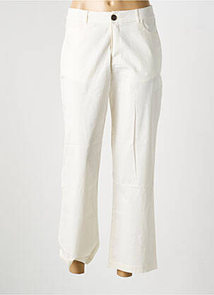 Pantalon droit stretch taille normale blanc LA FIANCÉE femme