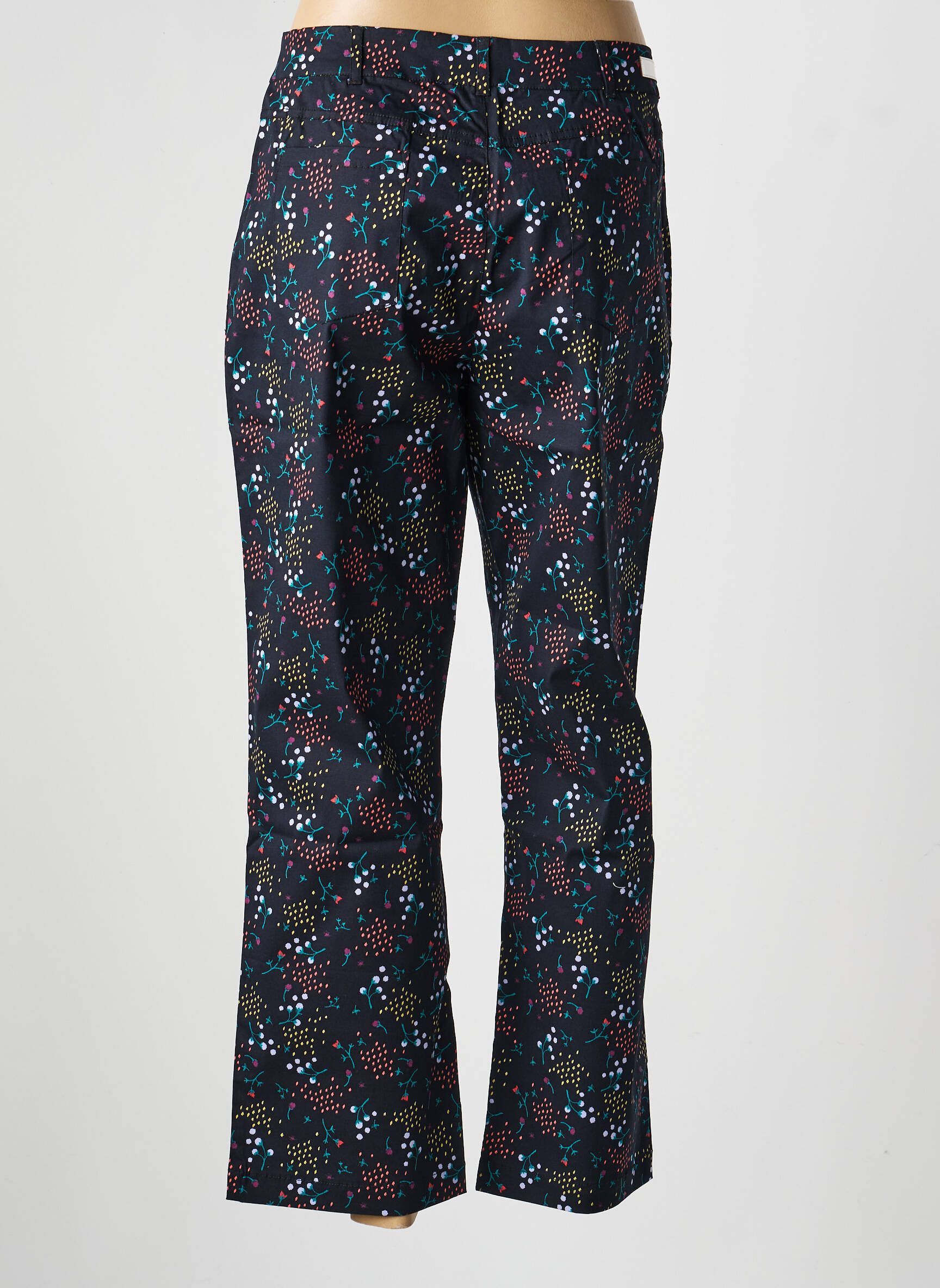 Pantalon droit stretch taille normale vert LA FIANCÉE femme