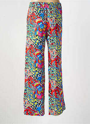 Pantalon droit taille élastique bleu LA FIANCEE DU MEKONG femme