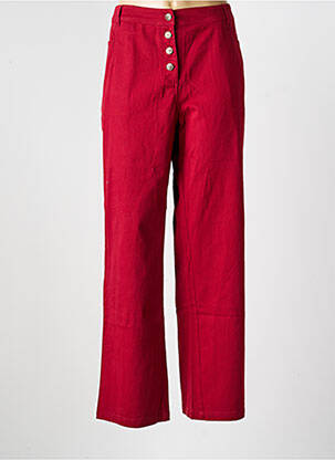 Pantalon flare coupe évasée rouge LA FIANCÉE femme