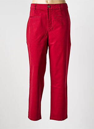 Pantalon slim taille élastique rouge LA FIANCÉE femme