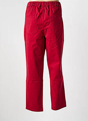 Pantalon slim taille élastique rouge LA FIANCÉE femme