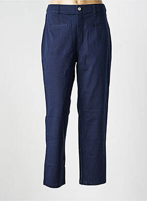 Pantalon slim taille élastique bleu LA FIANCÉE femme