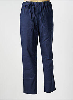 Pantalon slim taille élastique bleu LA FIANCÉE femme