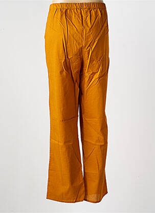 Pantalon droit taille élastique jaune LA FIANCEE DU MEKONG femme