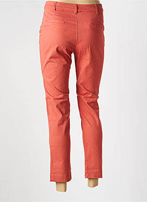 Pantalon chino fermeture zippée sous rabat boutonné taille normale orange LA FIANCÉE femme