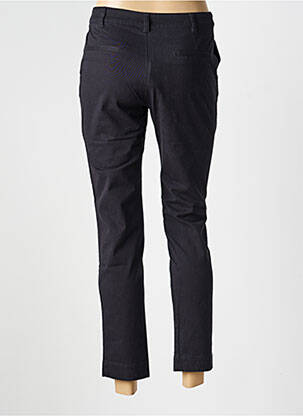 Pantalon chino fermeture zippée sous rabat boutonné taille normale noir LA FIANCÉE femme