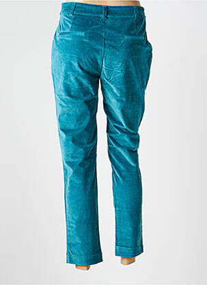 Pantalon chino fermeture zippée sous rabat boutonné taille normale bleu LA FIANCÉE femme
