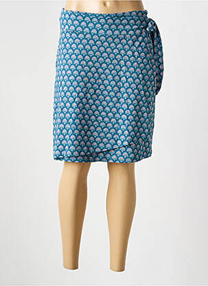 Jupe mi-longue stretch bleu LA FIANCÉE femme