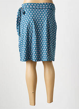 Jupe mi-longue stretch bleu LA FIANCÉE femme