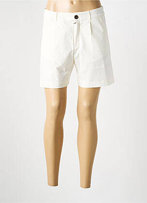 Short fermeture zippée sous rabat boutonné taille normale blanc LA FIANCÉE femme