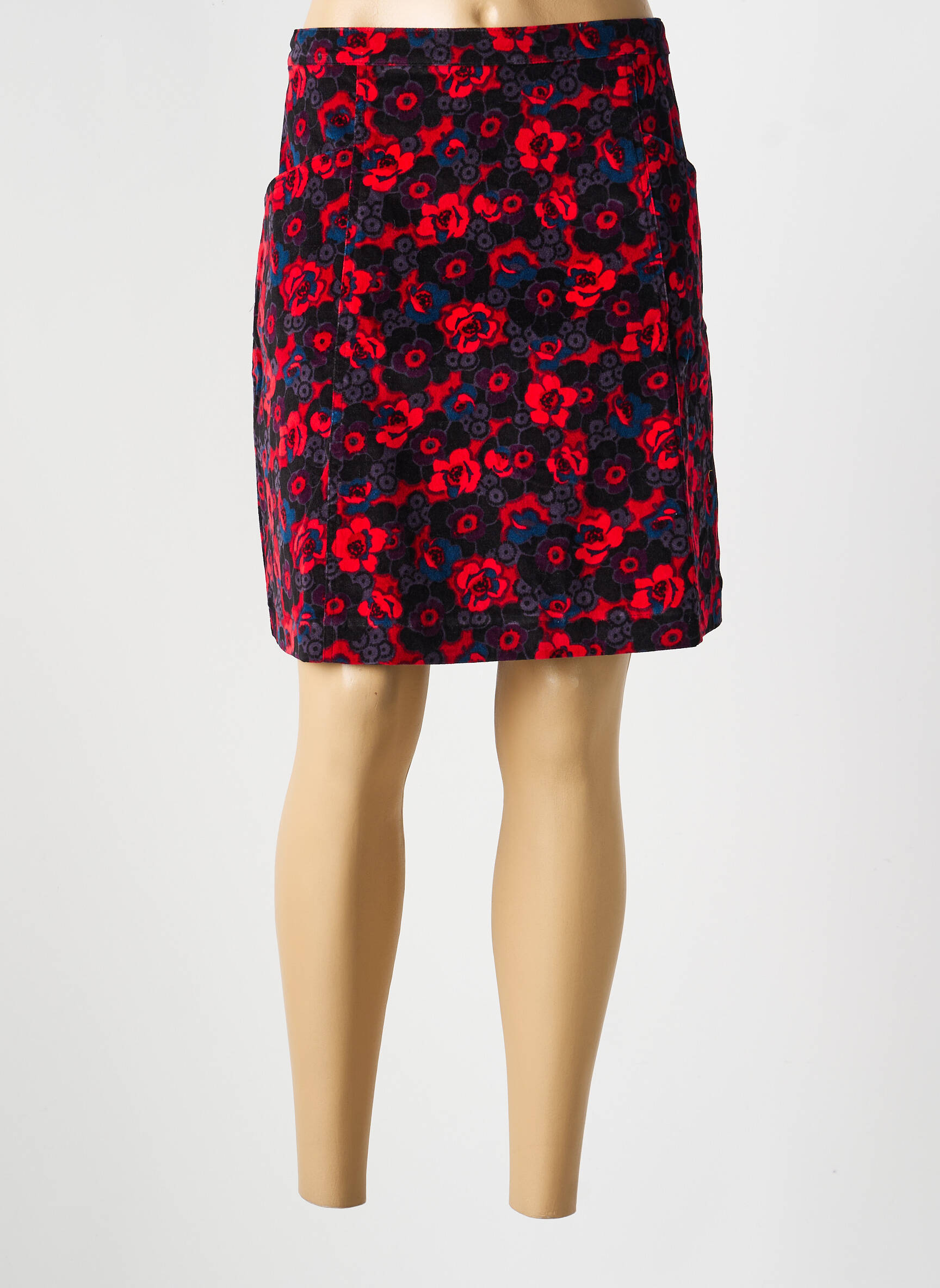Jupe courte poches rouge LA FIANCÉE femme